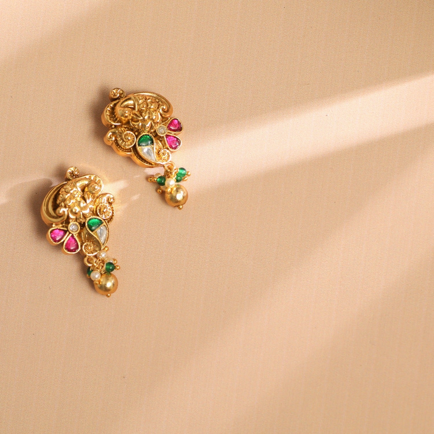 SPE Gold -Leaf Design Simple Gold Earring
